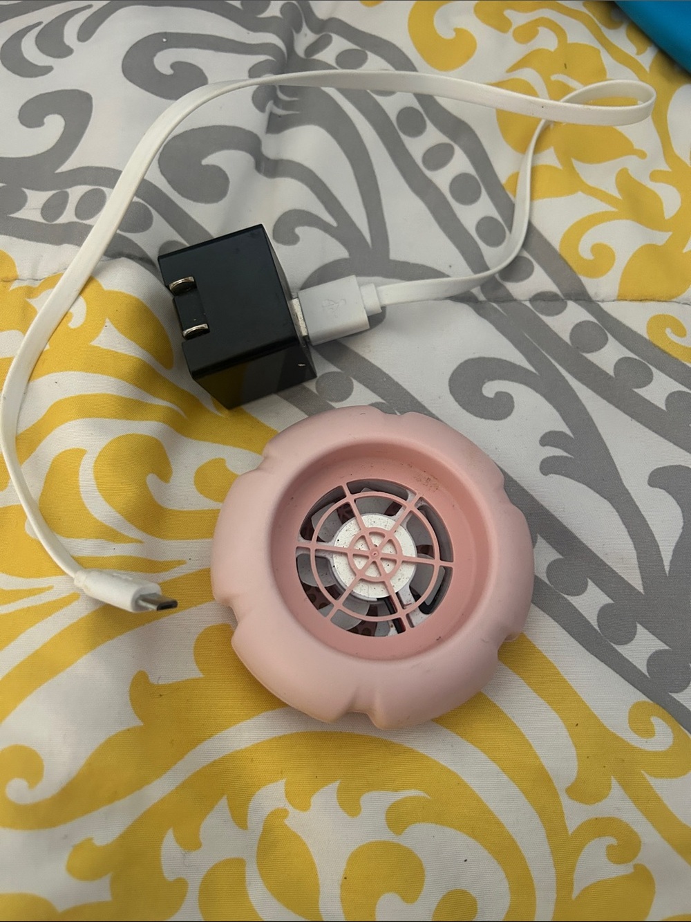 Scentsy Mini Fan Diffuser — Blush Pink with USB Adapter